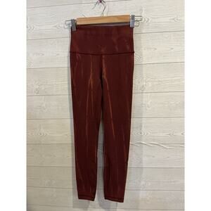Lululemon B20 Wunder Train HR  25” — Sun Bleached Wash Red Merlot Size 2